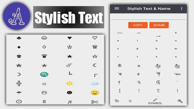 Stylish text Simbol FF Keren