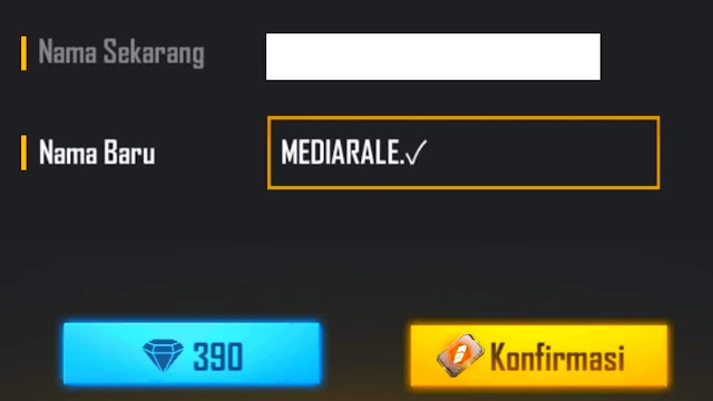 Simbol Centang/Ceklist Untuk Nickname FF, PUBG, dan ML simbol centang