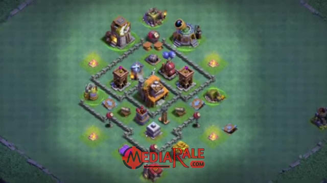 Base Aula Tukang Level 4 COC base aula tukang coc level 4