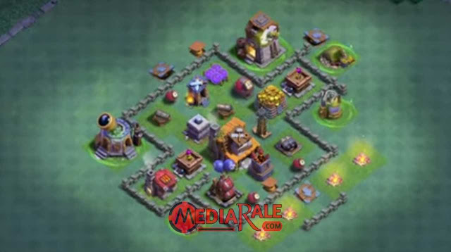 Base Aula Tukang Level 4 COC base aula tukang coc level 4