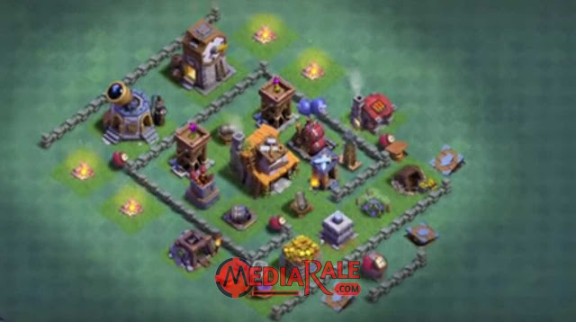 Base Aula Tukang Level 4 COC base aula tukang coc level 4