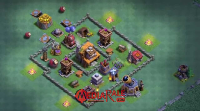 Base Aula Tukang Level 4 COC base aula tukang coc level 4