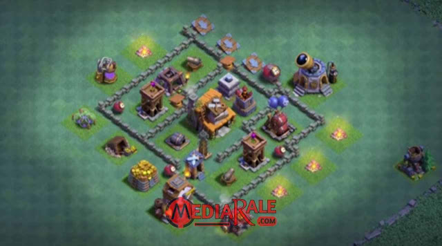 Base Aula Tukang Level 4 COC base aula tukang coc level 4
