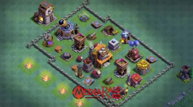 Base Aula Tukang Level 4 COC base aula tukang coc level 4