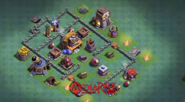 Base Aula Tukang Level 4 COC base aula tukang coc level 4