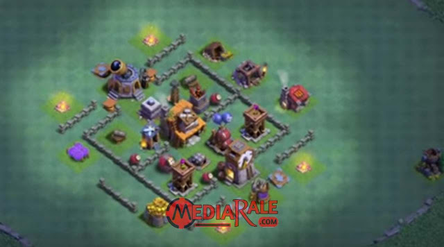 Base Aula Tukang Level 4 COC base aula tukang coc level 4