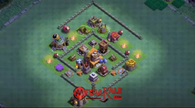 Base Aula Tukang Level 4 COC base aula tukang coc level 4