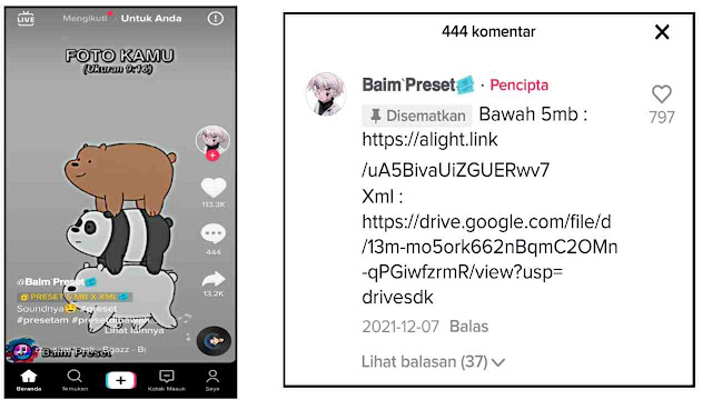Cara Menggunakan Preset Alight Motion dari TikTok