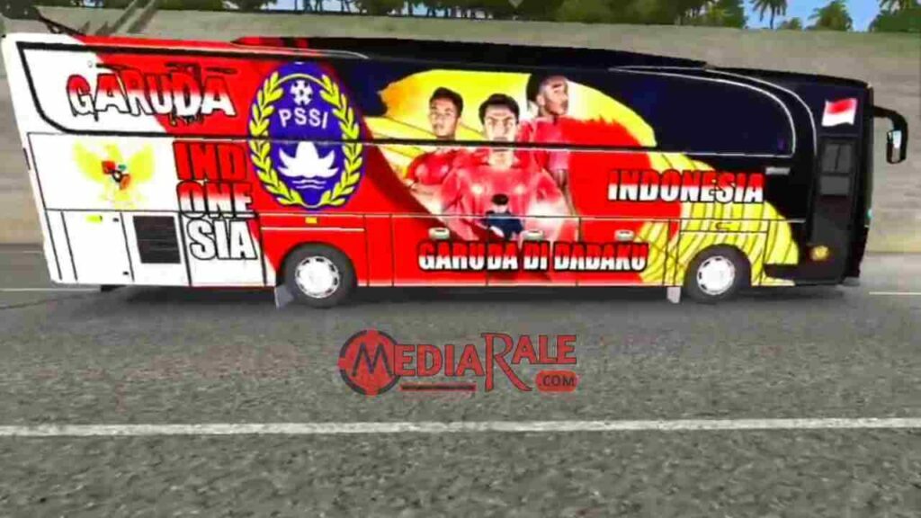 Livery Bus Timnas Indonesia HD