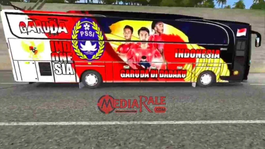 Livery Bus Timnas Indonesia HD