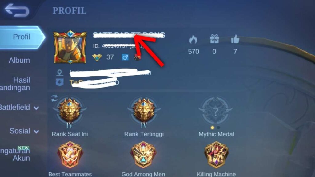 Cara mengganti nama ml, cara mengganti nickname ml Cara Mengganti Nama ML