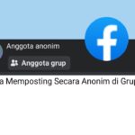 cara post anonim fb