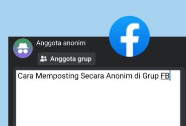 cara post anonim fb