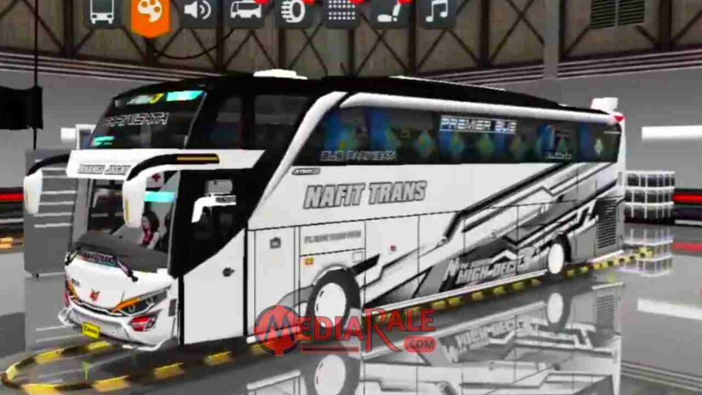 Livery Bus Pariwisata Nafit Trans SHD Ori