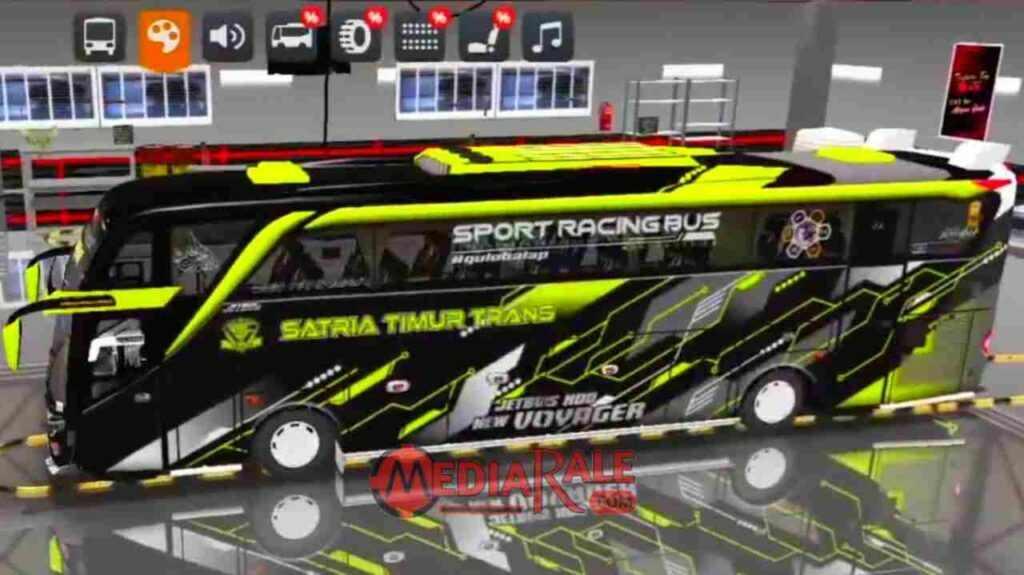 Livery Bus Pariwisata Satria Timur Trans SHD Ori