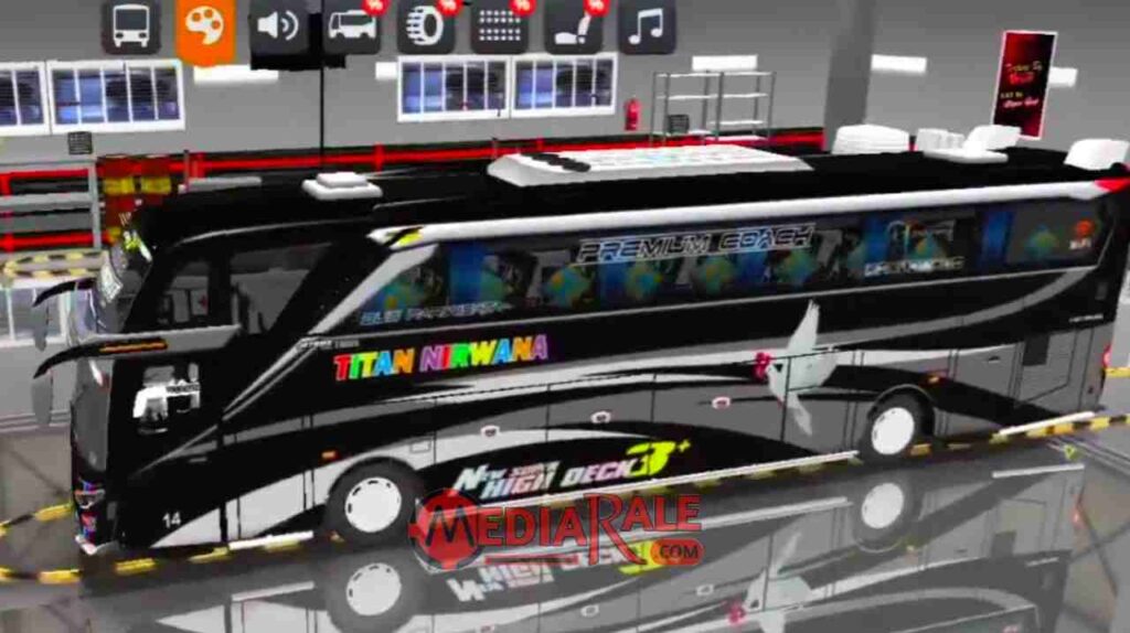 Livery Bus Pariwisata Titan Nirwana SHD Ori