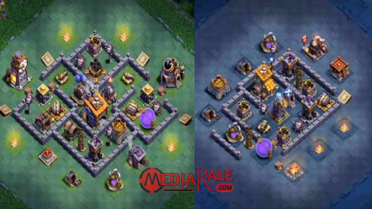 Base Aula Tukang Level 8 COC Base TH 8 Malam