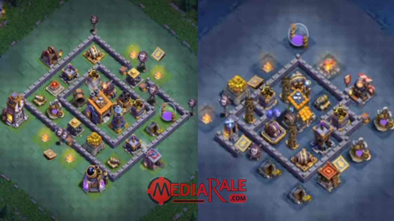 Base Aula Tukang Level 8 COC Base TH 8 Malam
