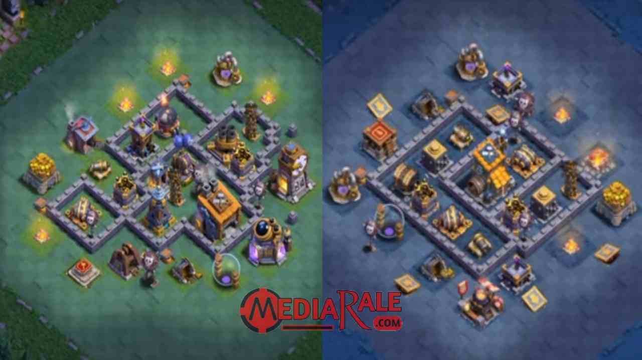 Base Aula Tukang Level 8 COC Base TH 8 Malam