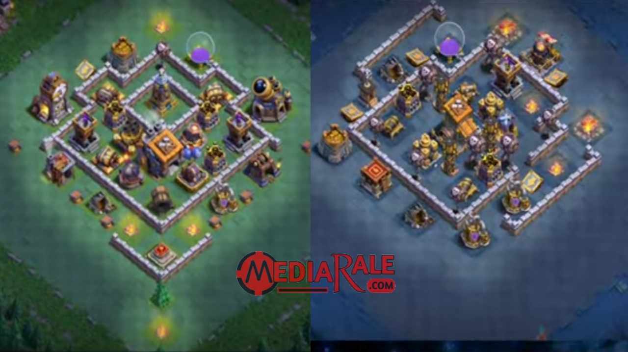 Base Aula Tukang Level 9 COC Base TH 9 Malam