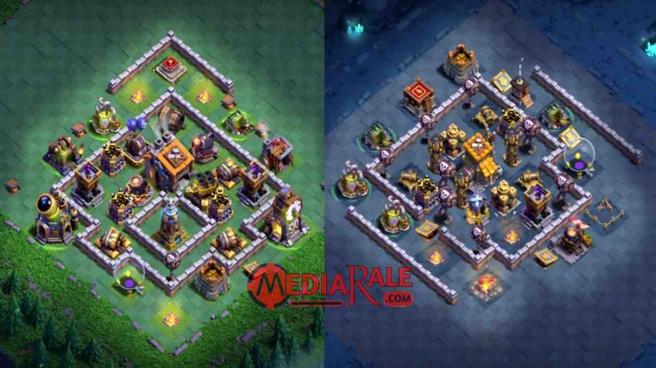 Base Aula Tukang Level 9 COC Base TH 9 Malam